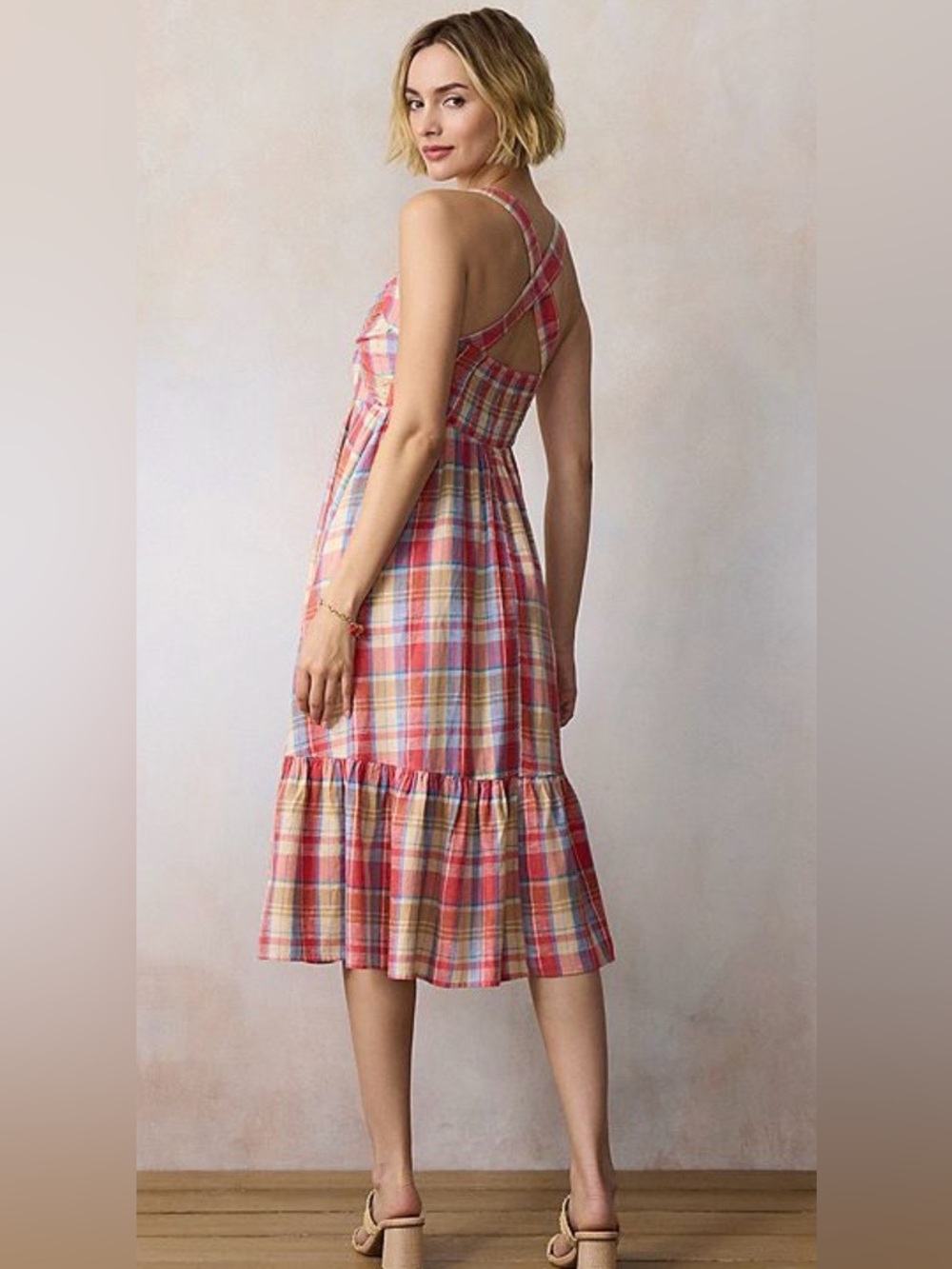 NWT LC Tiered Midi Dress
